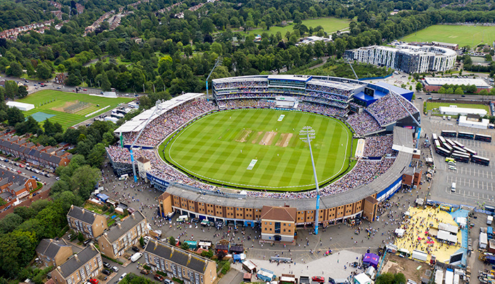 Aerial image of Edgbaston Stadium