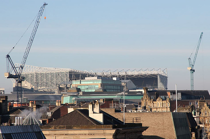 Horizon photograph of Newcastle United's Sports Direct Arena at St James' Park