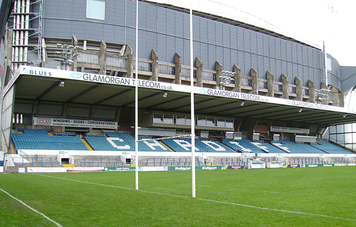 The Cardiff Arms Park Stadium as it currently is