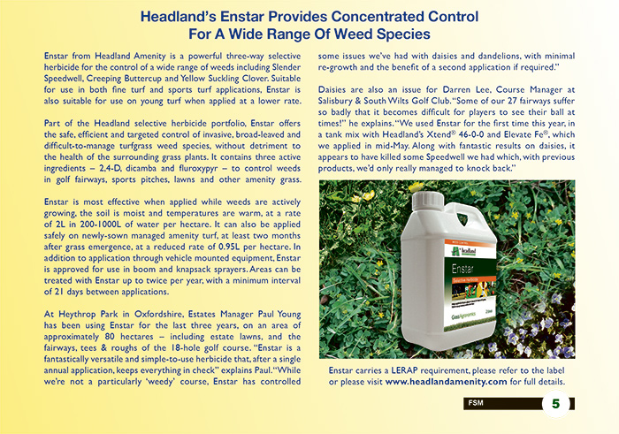 Headland’s Enstar Provides Concentrated Control For A Wide Range Of Weed Species