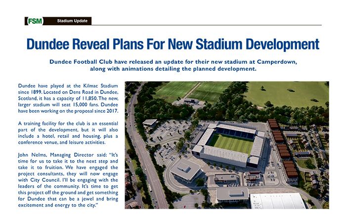Dundee Reveal Plans For New Stadium Development