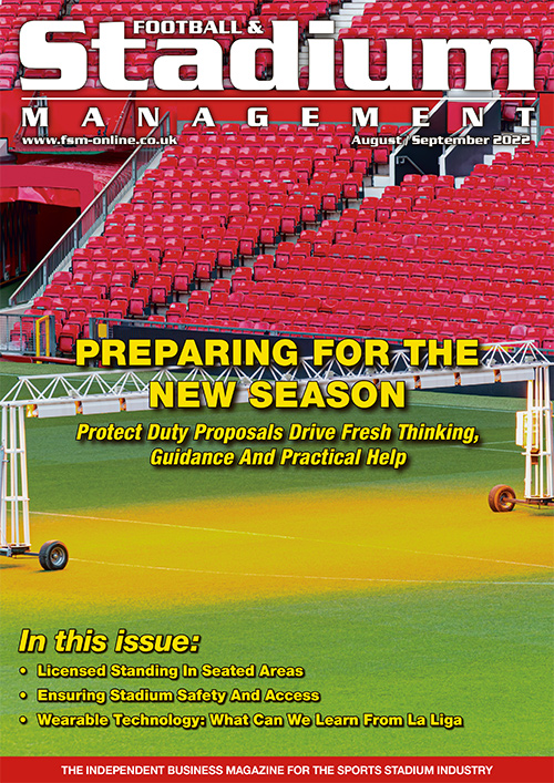 Football & Stadium Management (FSM) August / September 2022 front cover