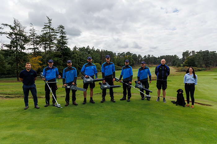 The grounds team at Swinley Forest Golf Club
