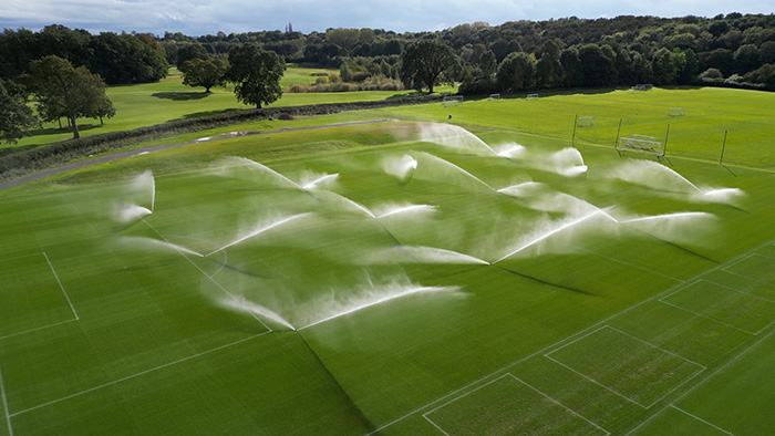 Four pitches at Middlesbrough Football Club’s training ground at Rockliffe Park are seeing the results from a new Toro irrigation system.